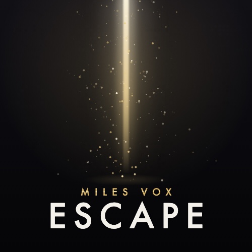 Escape album cover: a shaft of gold light falling through darkness